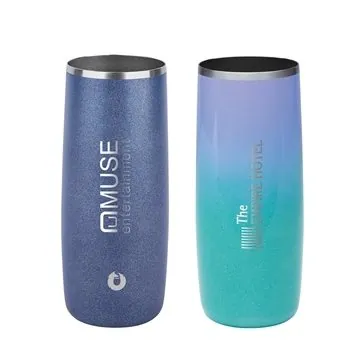Image of 12 Customized Snowfox 14 oz Shimmer Finish Vacuum Insulated ...