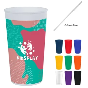 32 oz Full Color Big Game Stadium Cup - BPA Free & Recycled Content