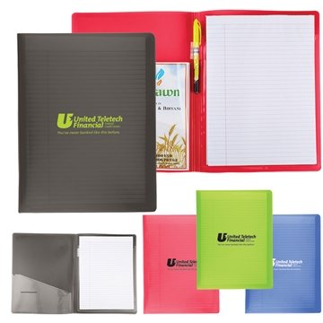 Image of 100 Promotional Folder With Writing Pad - Polypropylene