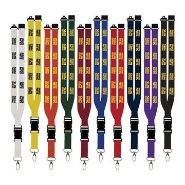Image of 100 Customized Maverick 1" Polyester Lanyard w/ Slide Buckle ...