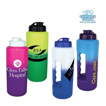 Mood 32 oz Grip Bottle with Flip Top Cap - Color Changing & BPA Free