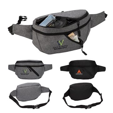 Ontario Two-Pocket Crossbody / Waist Bag - Adjustable Strap