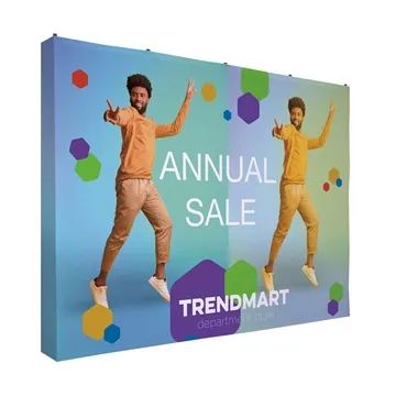 Image of 1 Custom 10' Straight Splash Floor Display Wrap Kit (Block-Out ...