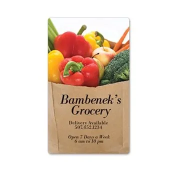 Image of 100 Promotional Laminated Rectangle Magnet - 3" x 5" rectangle - ...