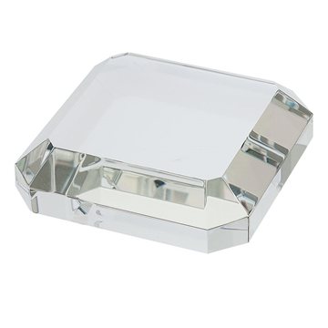 Taranto Square Crystal Paperweight - Optical Crystal