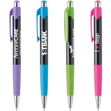 Image of 250 Customized Mardi Gras Magic Pen - Rubber Grip