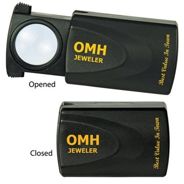 Image of 100 Promotional 10X illuminated Sliding Loupe - LED Light