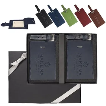 Image of 50 Custom Leeman Whitney Marquis Two Luggage Tag Set - Bonded ...