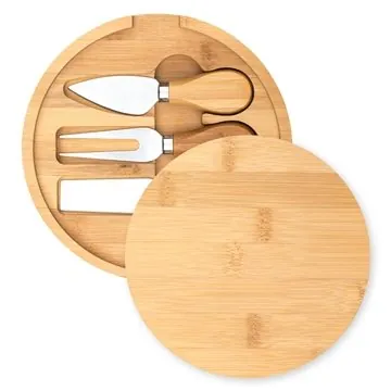 Harper Mini Bamboo Cheese Board Knife Set - Compact