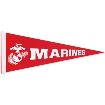Image of 100 Customized 12" x 30" Colored Felt Pennant - With 1" sewn Strip
