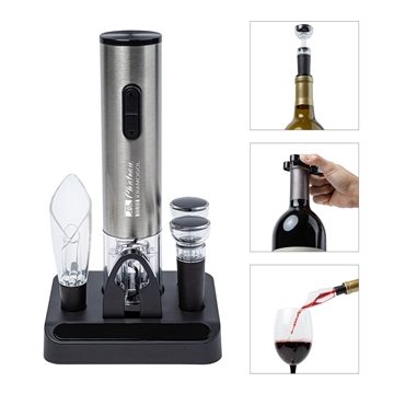 Carignan 6-Piece Electric Wine Set - Electric Corkscrew & Aerator