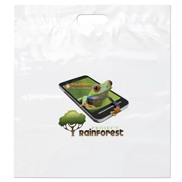 Image of 150 Customized Die Cut Handle Bag 18x20x4 - Reinforced