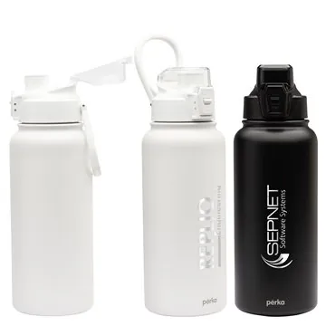Image of 12 Custom Perka Rex 32 oz Double Wall, Stainless Steel Water ...