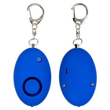 Soft-Touch LED Light & Alarm Key Chain - 3 Lumens