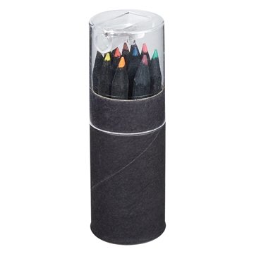 Blackwood 12-Piece Colored Pencil Set In Tube With Sharpener