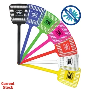 Image of 250 Promotional MicroHalt Mega Fly Swatter - Antimicrobial & ISO ...