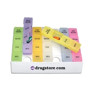 Image of 100 Custom Rainbow 24/7 Medicine Tray Organizer