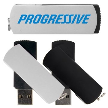 Beaumont USB Flash Drive - Aluminum & Swivel Cap