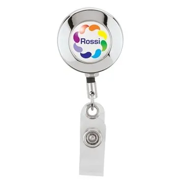 Image of 50 Customized Dalila Round Badge Holder - Retractable