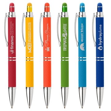 Phoenix Softy Brights w/ Stylus - Laser - Rubberized & Chrome
