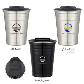 Image of 48 Customized 16 oz The Stainless Steel Cup - Spill-Resistant & ...