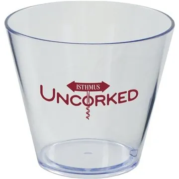 Image of 50 Customized 9 oz Clear Plastic Cup - USA Made & Recyclable