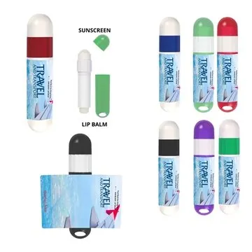 Image of 150 Customized SPF Lip Balm and Sunscreen Combo - Dual End & UVA ...