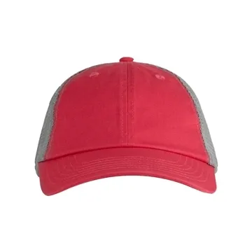 Big Accessories Washed Trucker Cap - Cotton Twill & Mesh