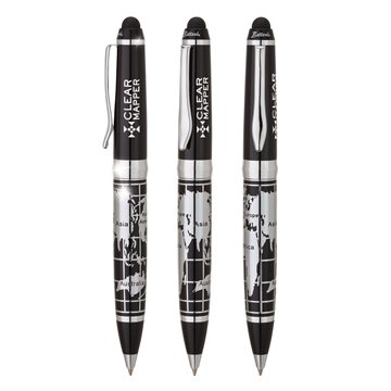 Salerno Bettoni Ballpoint / Stylus Pen - Brass & Chrome