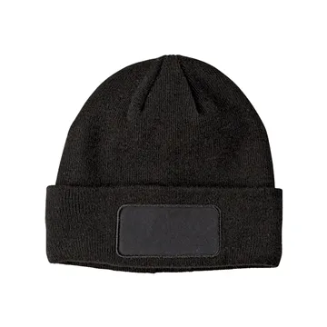 Big Accessories Patch Beanie - Acrylic & Double Layer