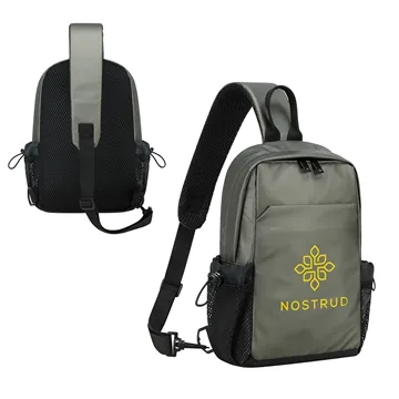 Chateau Leatherette Crossbody Bag - Water-Resistant & Padded