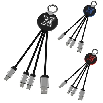Image of 25 Custom SCX Design Eco Ring Light Cable - RPET & Multi-Device