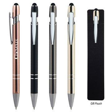 Image of 100 Promotional Piper Incline Stylus Pen - Aluminum