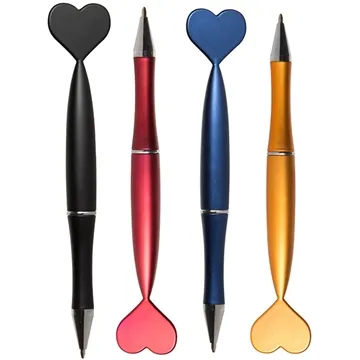 Image of 150 Customized Heart Pens - Metallic Look