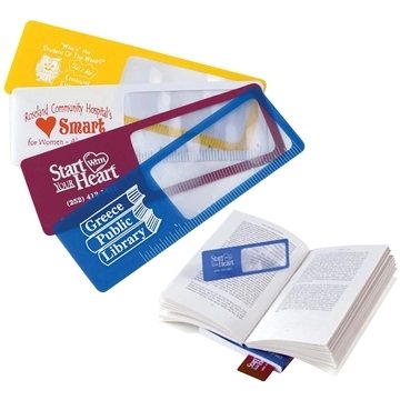 Image of 250 Customized Bookmark Magnifier - 5X Magnification & Unbreakable