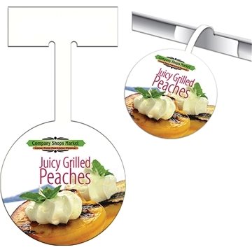 Round Shelf Talker - 4 Inch & Matte Finish