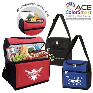 Image of 50 Custom Rockport Dual Compartment Cooler - 6-Can Capacity & Heat ...