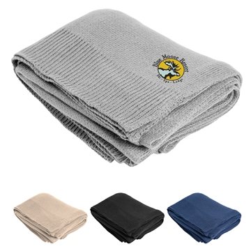 Sinclair Soft Knit Throw Blanket - 42x62 Inch