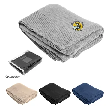 Image of 15 Promotional Sinclair Soft Knit Throw Blanket - 42x62 Inch