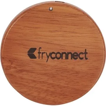Image of 25 Promotional FSC 100% Wood Wireless Charging Pad - Mahogany & ...