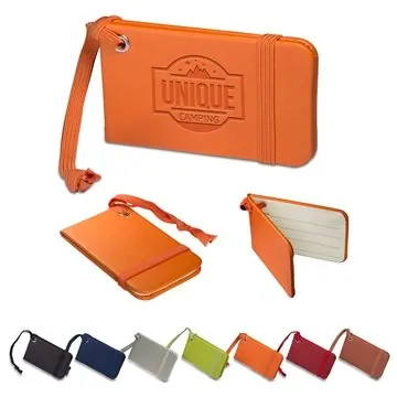 Image of 100 Custom Leeman Tuscany Luggage Tag - Faux Leather