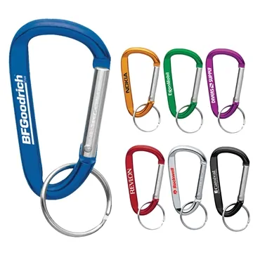 Image of 300 Custom Small Carabiner Key Ring - Aluminum