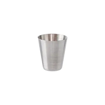 Image of 100 Promotional Mini 1 oz Stainless Steel Shot Glass - Brushed ...