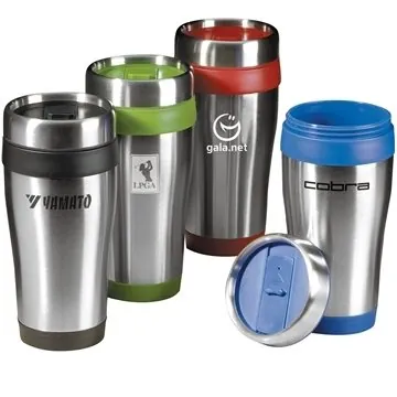 Image of 108 Promotional 16 oz Insulated Travel Tumbler with Lid - ...