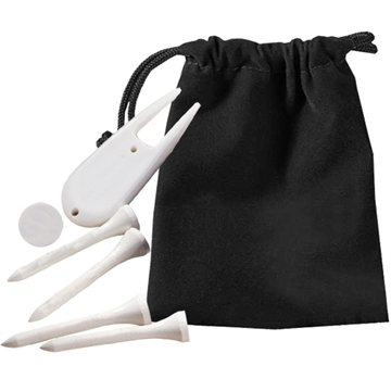 Deluxe Golf Kit in Pouch - Biodegradable & Velour