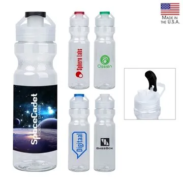 Image of 150 Customized Venice 28 oz Sport Bottle w/ Integrated Handle - ...