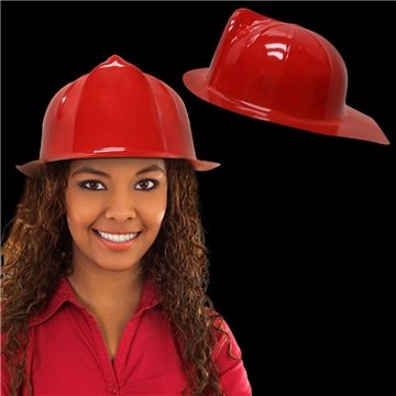 Red Firefighter Hat - Plastic