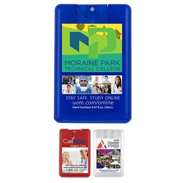 SanCard 20 ml. Antibacterial Hand Sanitizer Spray in Credit Card Shape Bottle (PhotoImage ® Full Color) - FDA Approved
