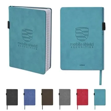 Image of 25 Custom Leeman Nuba Journal - Faux Suede & Document Pocket