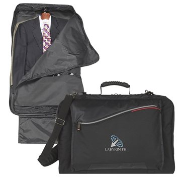 Quadruple Double Garment Bag - Tri-Fold & Locking Hangers
